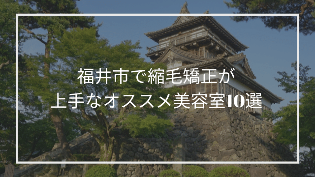 福井市で縮毛矯正が上手なオススメ美容室10選 髪質改善 縮毛矯正 美容室検索サイト By Good Vibes Hair